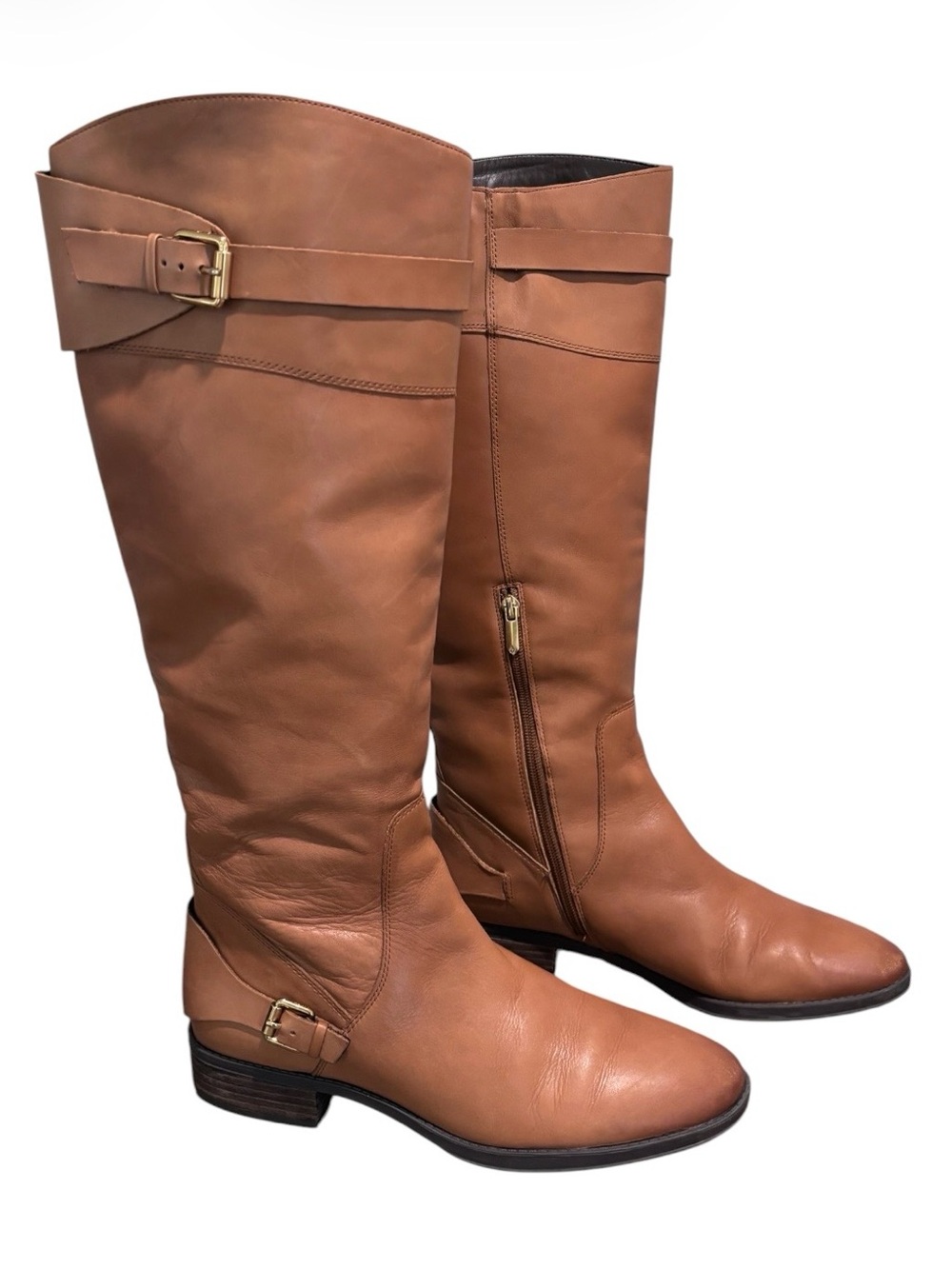 Sam Edelman Portman Knee High Brown Leather Boots Women’s Size 10.5 EUR 40.5